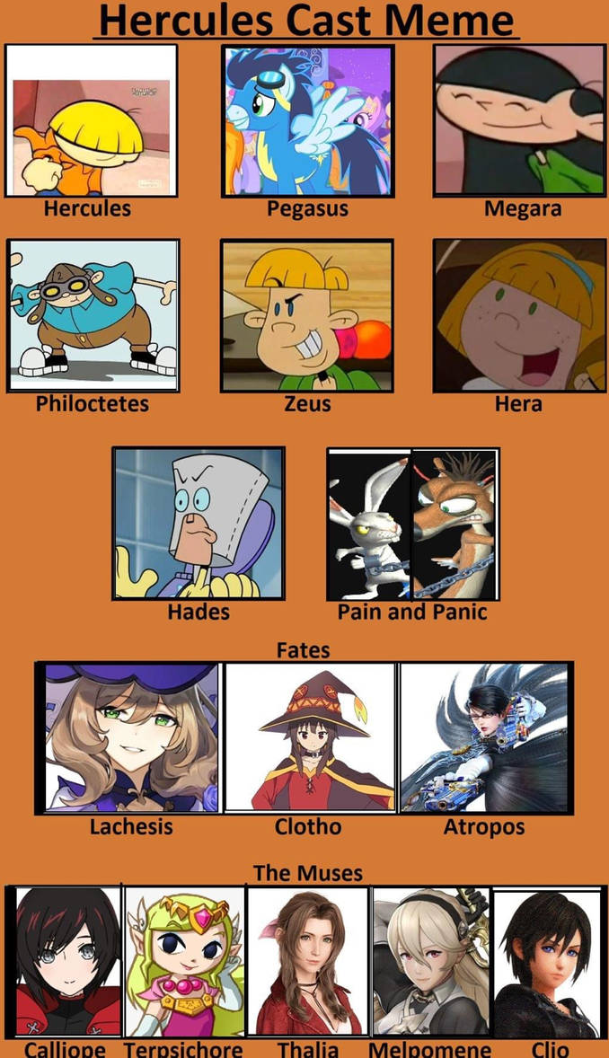 My new Hercules cast by kingdanna2045 on DeviantArt