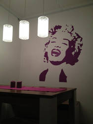 marylin on the wall