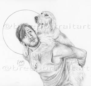 Mark and Chica (2017) by breeportraitart