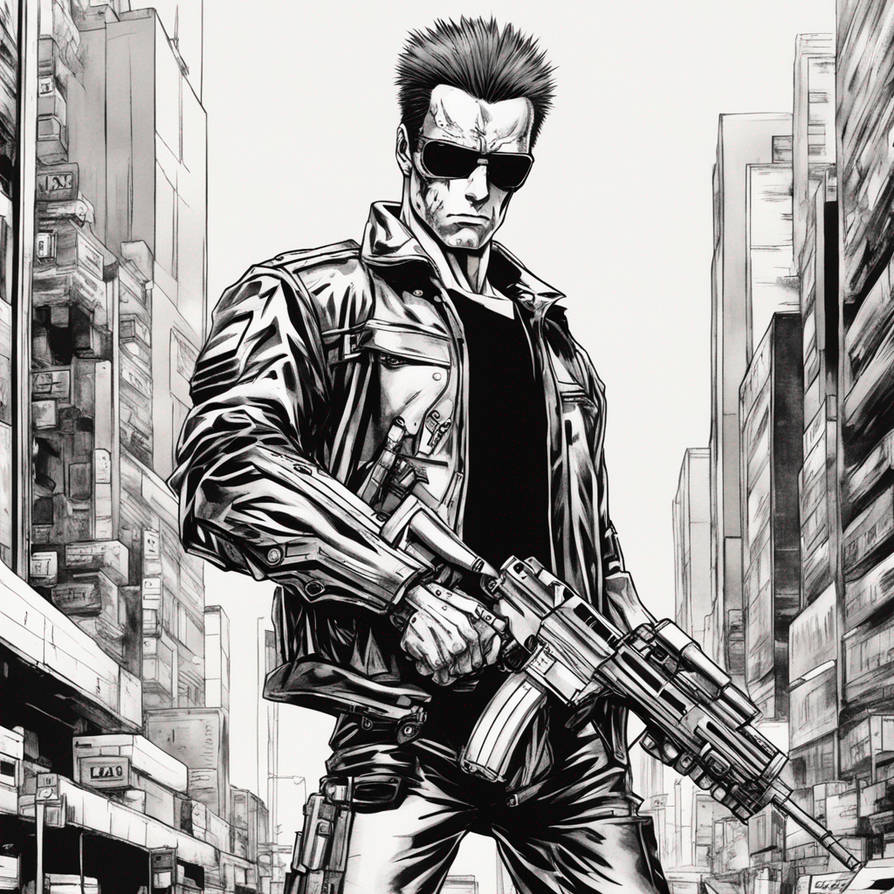 Terminator into Manga style by junior174 on DeviantArt