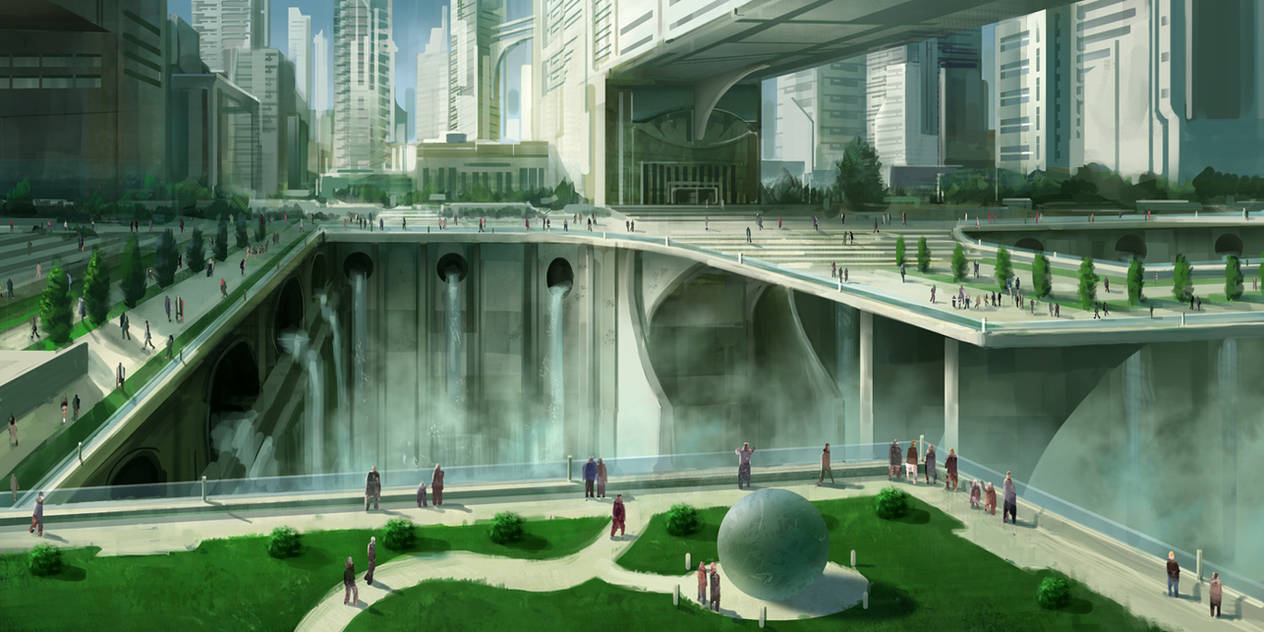 Futuristic city 2 by JoakimOlofsson