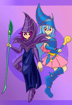 Sable and Cyan Magicians(Comm)