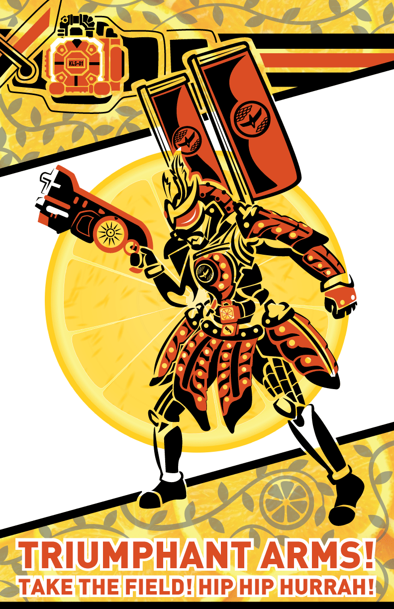 Kamen Rider Gaim Poster: Kachidoki Arms