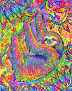 Hanging Around - Psychedelic Sloth