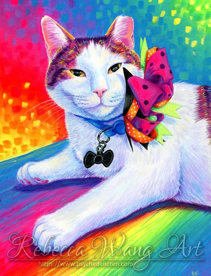Merkemer Merkemer the Brown Tabby and White Cat by rebeccawangart on DeviantArt