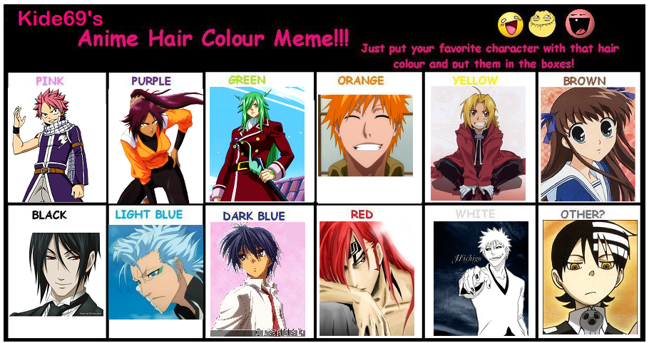 Hair Colour Palette by Rueme on deviantART