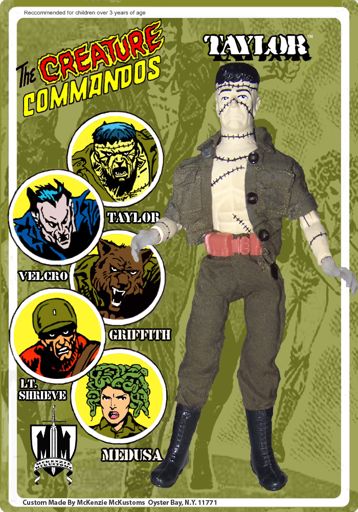 Custom Creature Commandos Mego Style Figure-Taylor