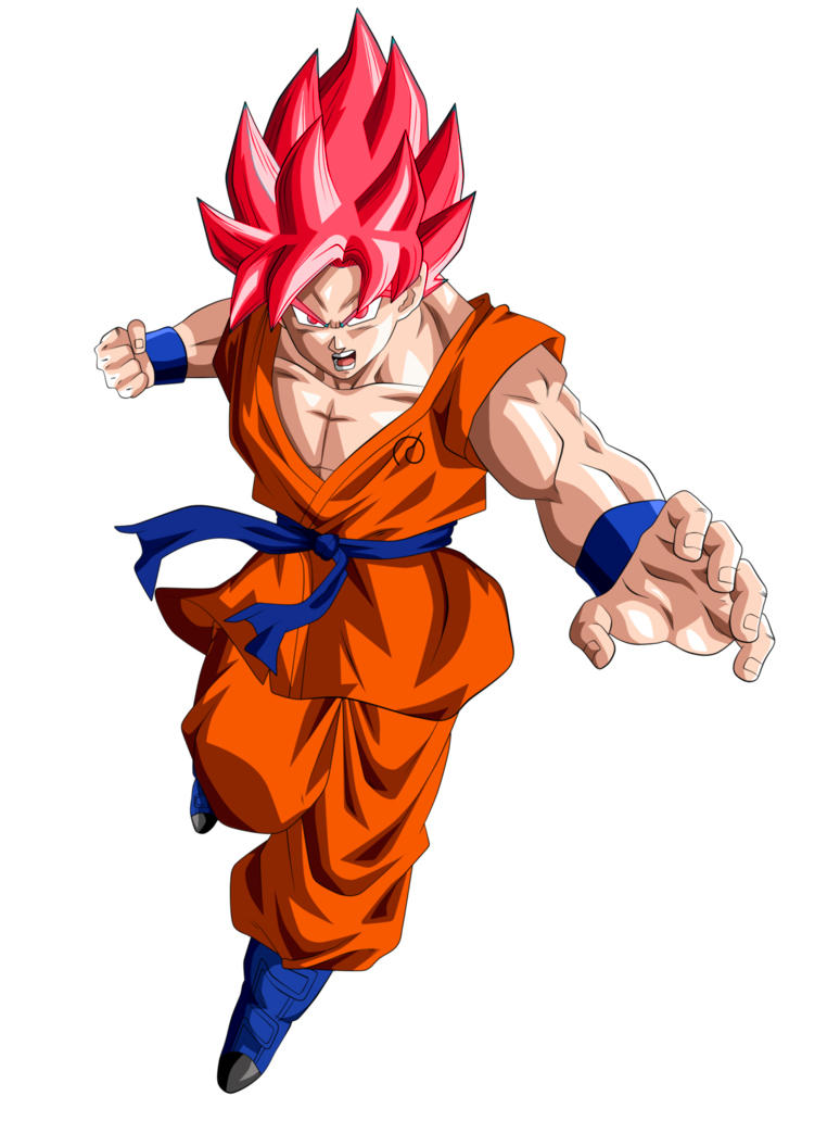 Goku Super Saiyajin Deus SSGOD SSJG God Red by WeverthonGTABR on DeviantArt