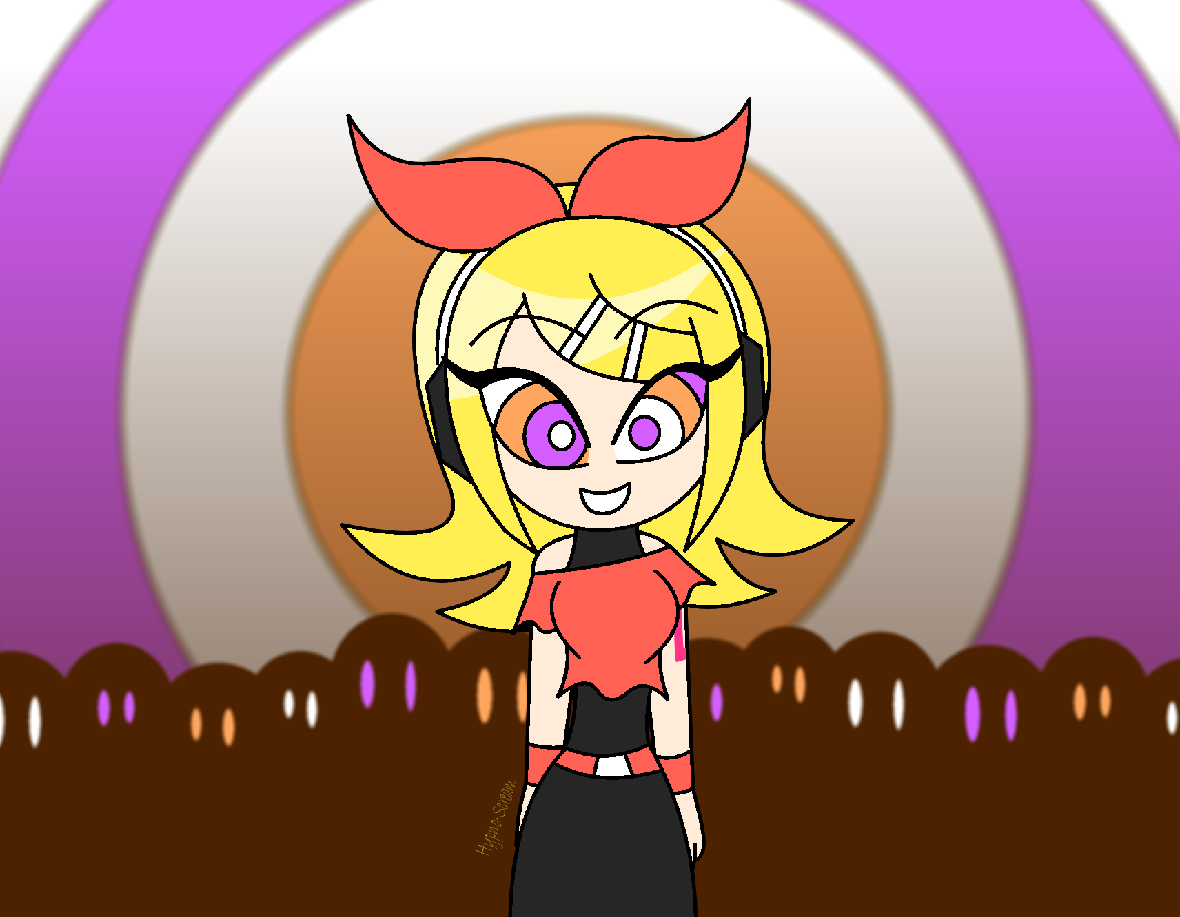 Creepy Rin Rin In the Crowd by Hypno-Scream on DeviantArt