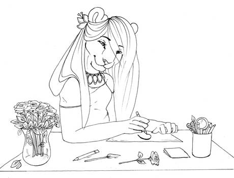 Drawing flowers