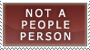 not a people person stamp by barefootphotos