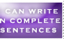 Complete Sentences stamp