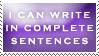 Complete Sentences stamp by barefootphotos