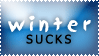 Winter Sucks stamp by barefootphotos