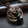 Black agate pendant