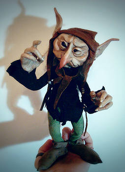 SOLD: Grum - Goblin Fae Posable Art Doll