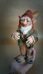 SOLD: Commission - OOAK Gnome Poseable Art Doll by FaunleyFae