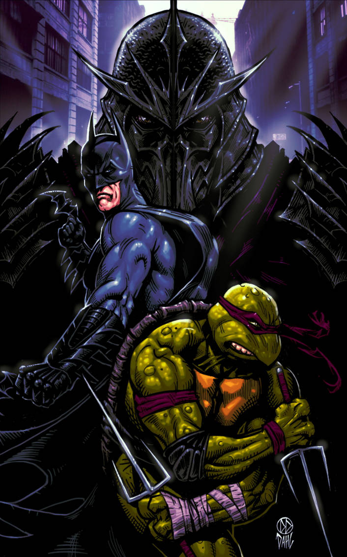 Batman and Raphael Vs. Shredder: TMNT Crossover