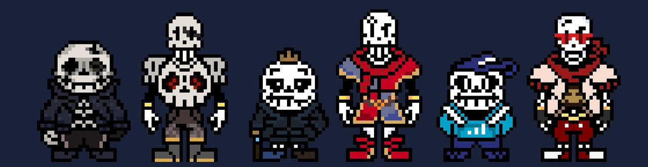 Skeleton Homies Just some skeleton bros from my takes and aus by oranskullblade on ...