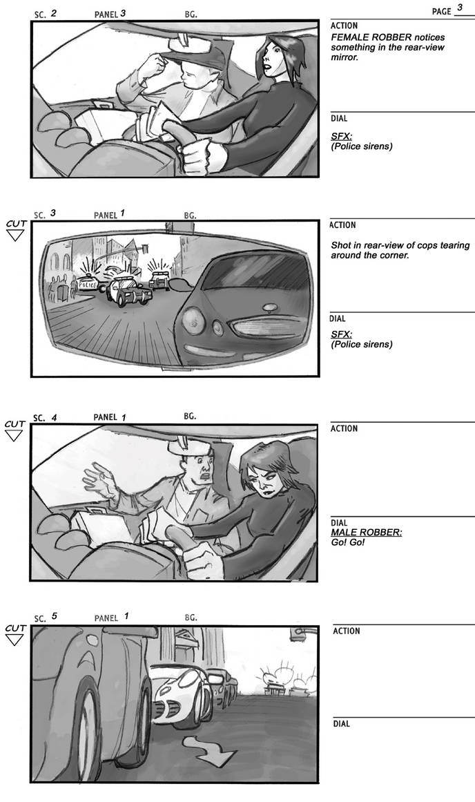 Car Chase Storyboard - p.03 by Colonel-Crowe on DeviantArt