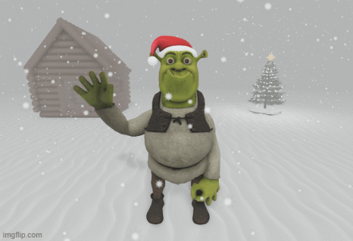 Shrek wishes you a Merry Christmas! by FiddyCentx on DeviantArt