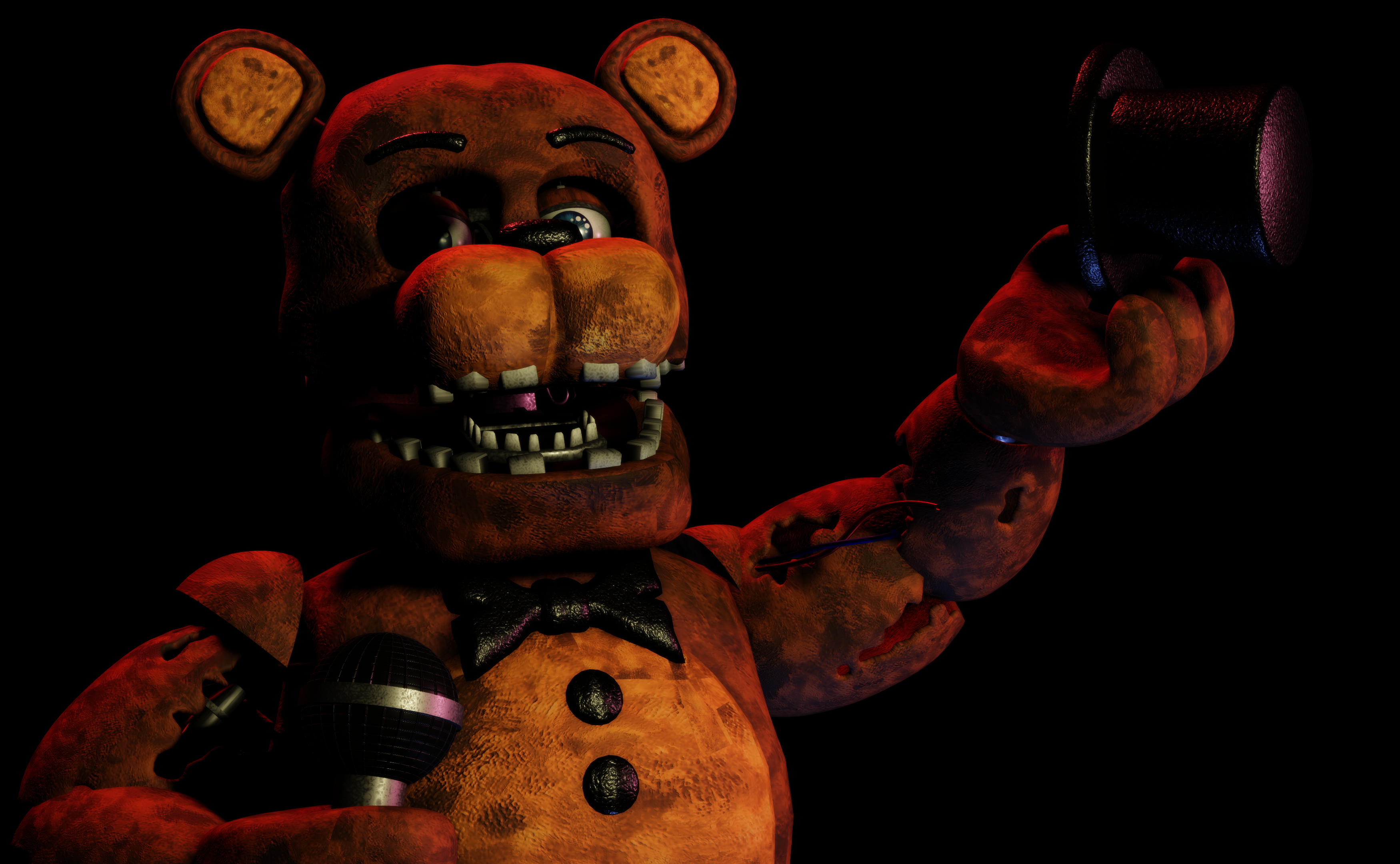 FNaF 2 Withered Freddy c4D Render by puchaolxd on DeviantArt