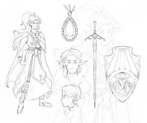 Character design: Elf paladin