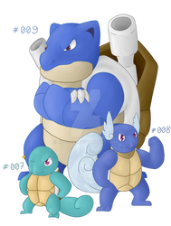 [PP] #007 - 009: Squirtle line