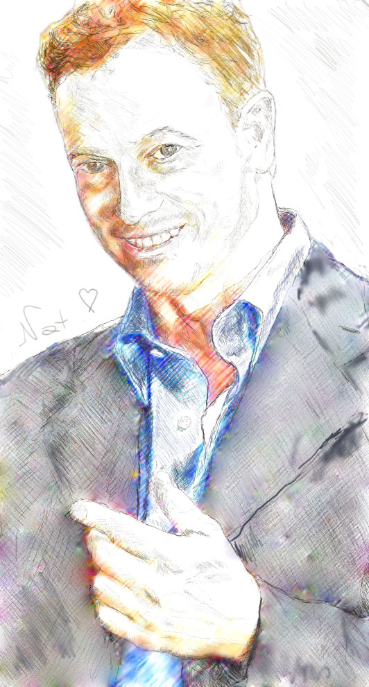 gary sinise drawing