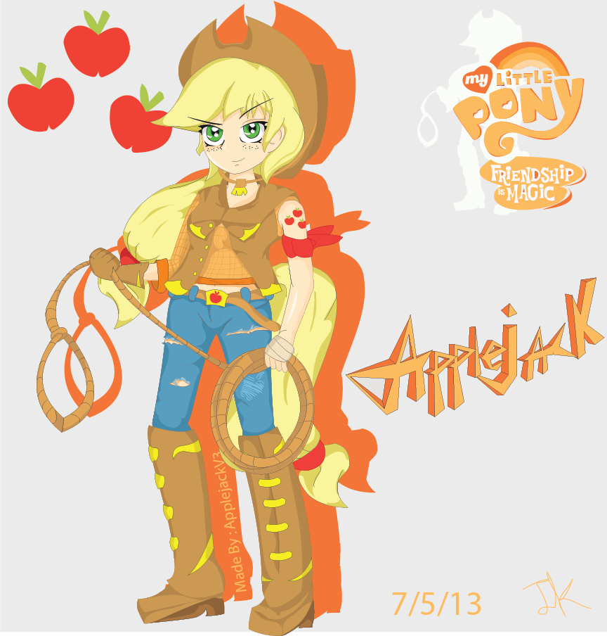 Applejack Human Pool Humanized Applejack by Arteses-Canvas on DeviantArt