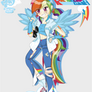 Humanized Rainbow Dash