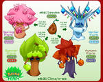Pokemon Flora exclusives 062 and 063 by Arteses-Canvas