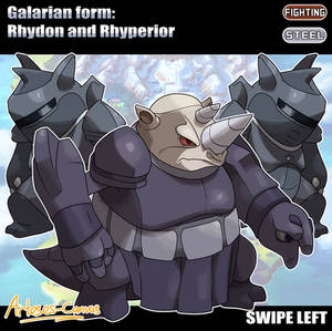 Galarian forms: Rhydon and Rhyperior