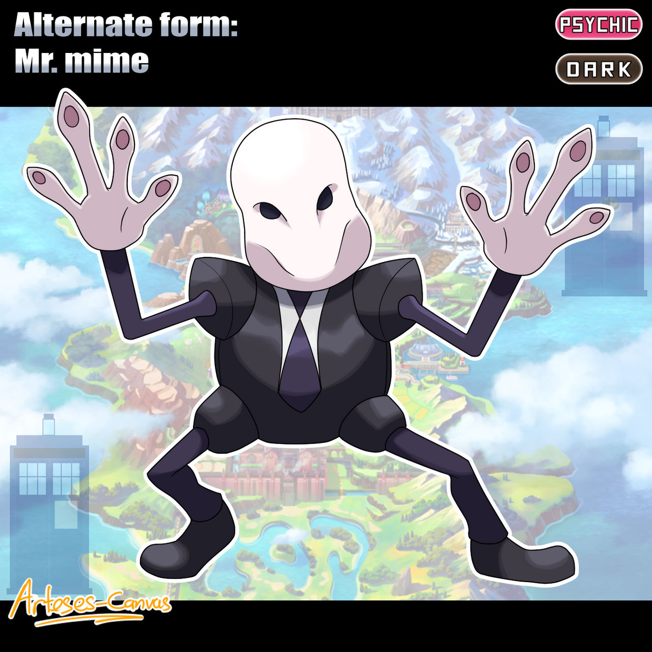 Alternate form: Mr.mime by Arteses-Canvas on DeviantArt