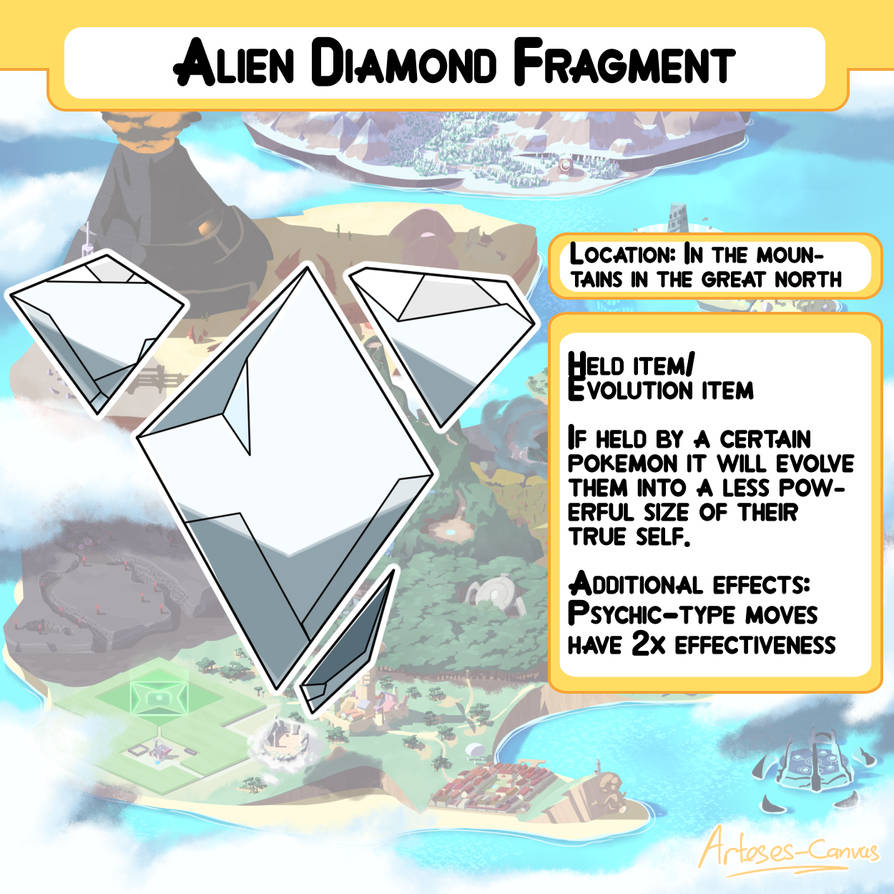 New item discovered: Alien Diamond Fragment by Arteses-Canvas on DeviantArt