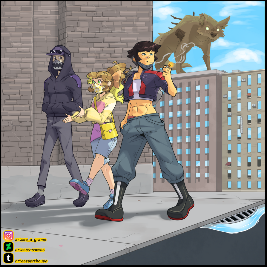 Walk Time Deviantart Going for a walk by Arteses-Canvas on DeviantArt