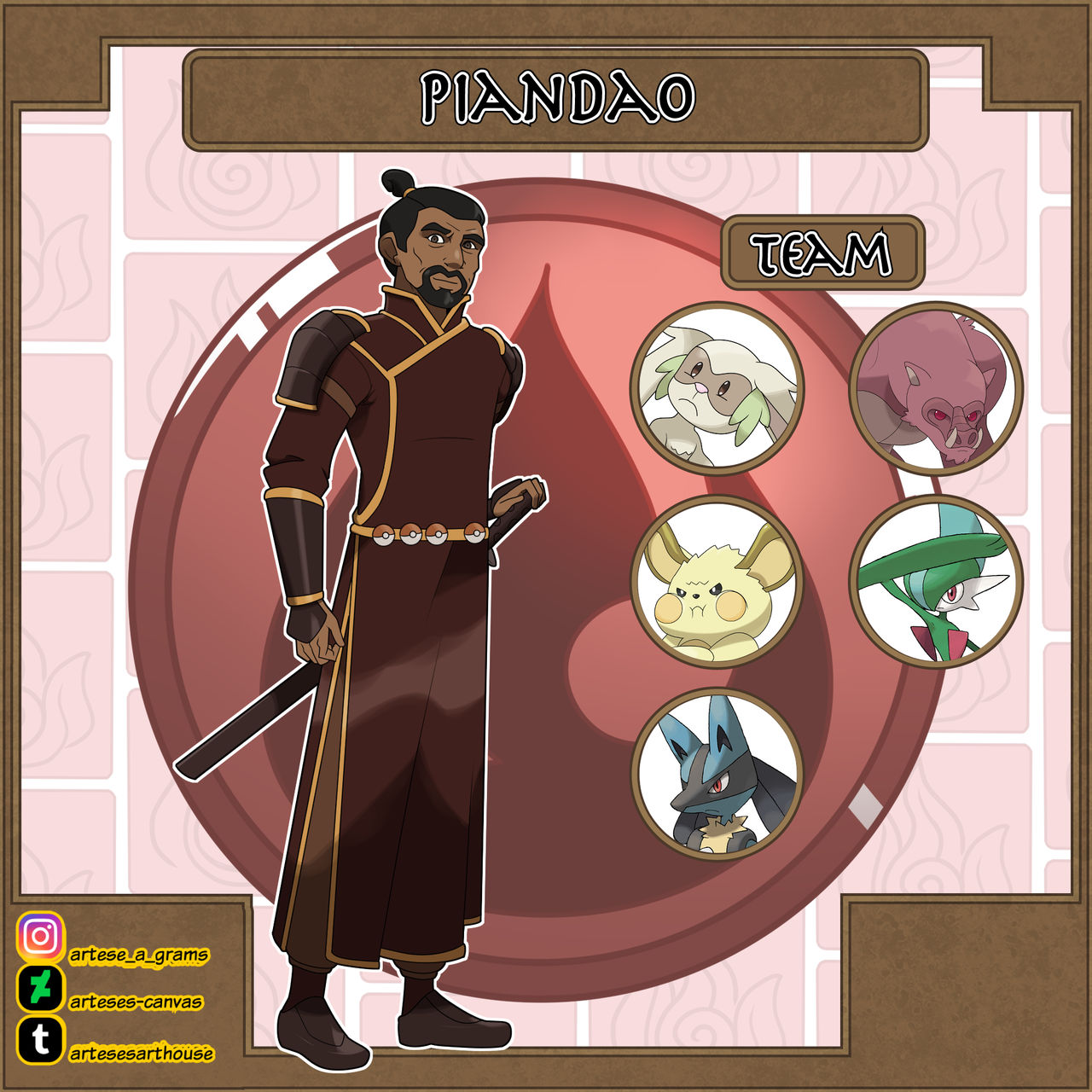 Gym leader: Piandao by Arteses-Canvas on DeviantArt