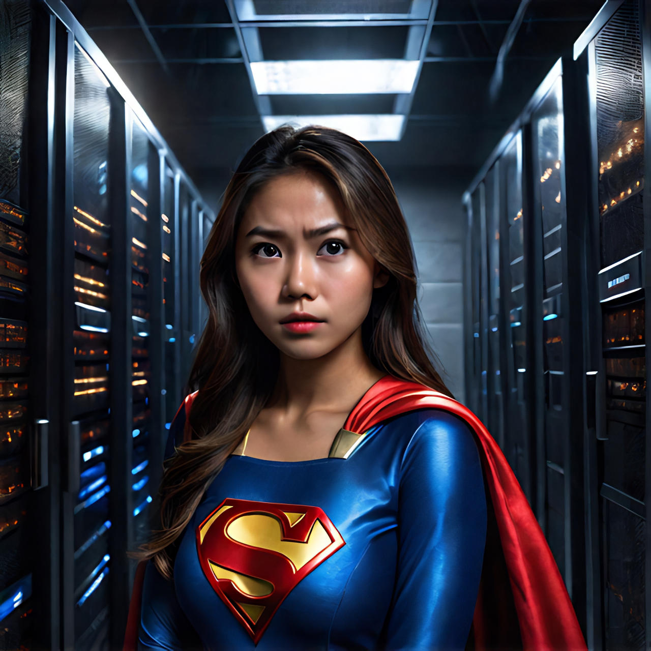 Asian Supergirl - the Compu-Terror by ZStheGEEKY on DeviantArt