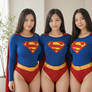 Asian Supergirls standing together