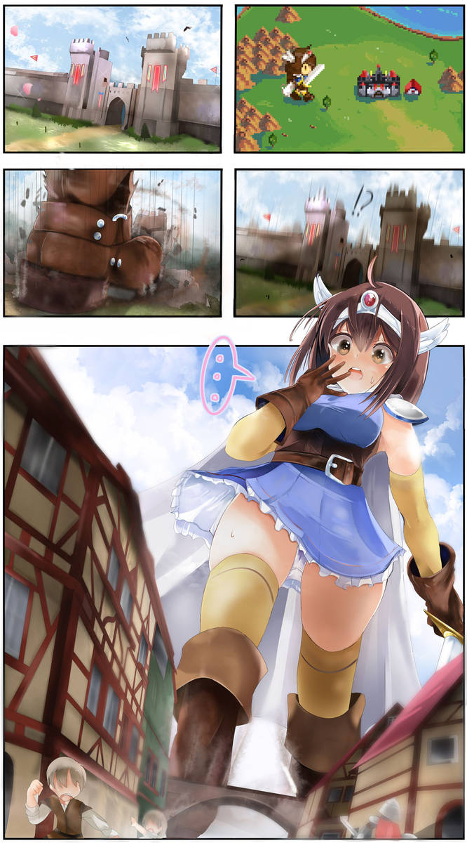 RPG Heroine That Looks Giant On The Overworld by AliceMagic on DeviantArt