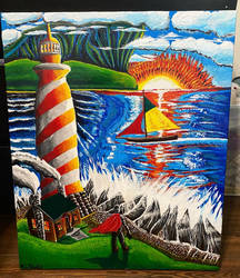 My lighthouse painting 