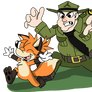 Being chased by Ranger Bumsley