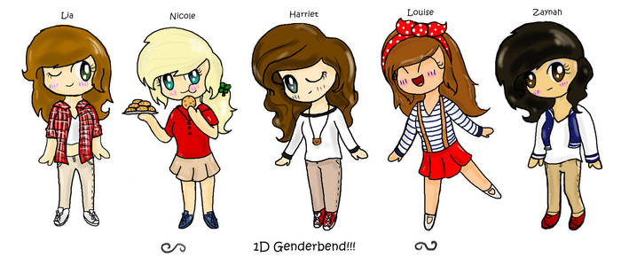 One Direction Genderbend