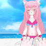 Pink Kitty in bikini