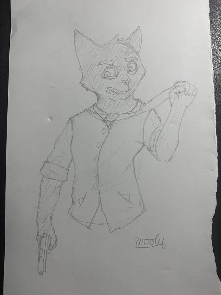 Modecai (Lackadaisy) by TheWoolyWolf on DeviantArt