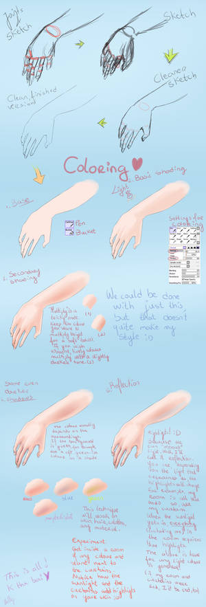 Hand Tutorial - Colouring-