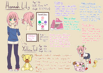 Hannah Lily: My OC reference sheet (updated)