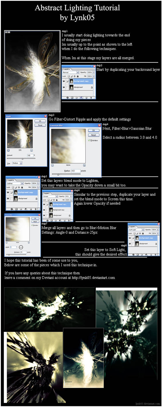 Abstract Lighting Tutorial by lynk05 on DeviantArt