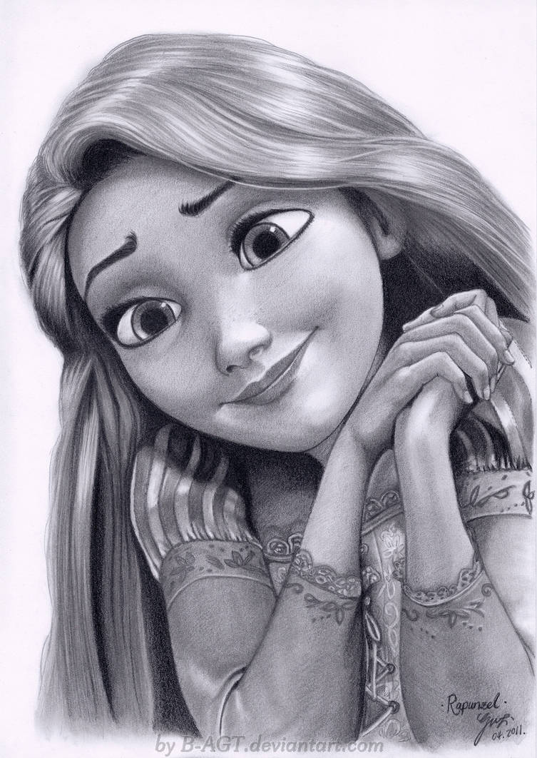 Rapunzel Drawing 2 by BAGT on DeviantArt