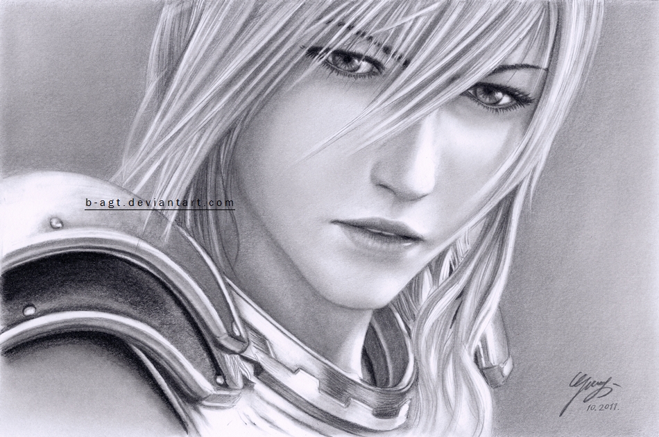 final fantasy drawing lightning